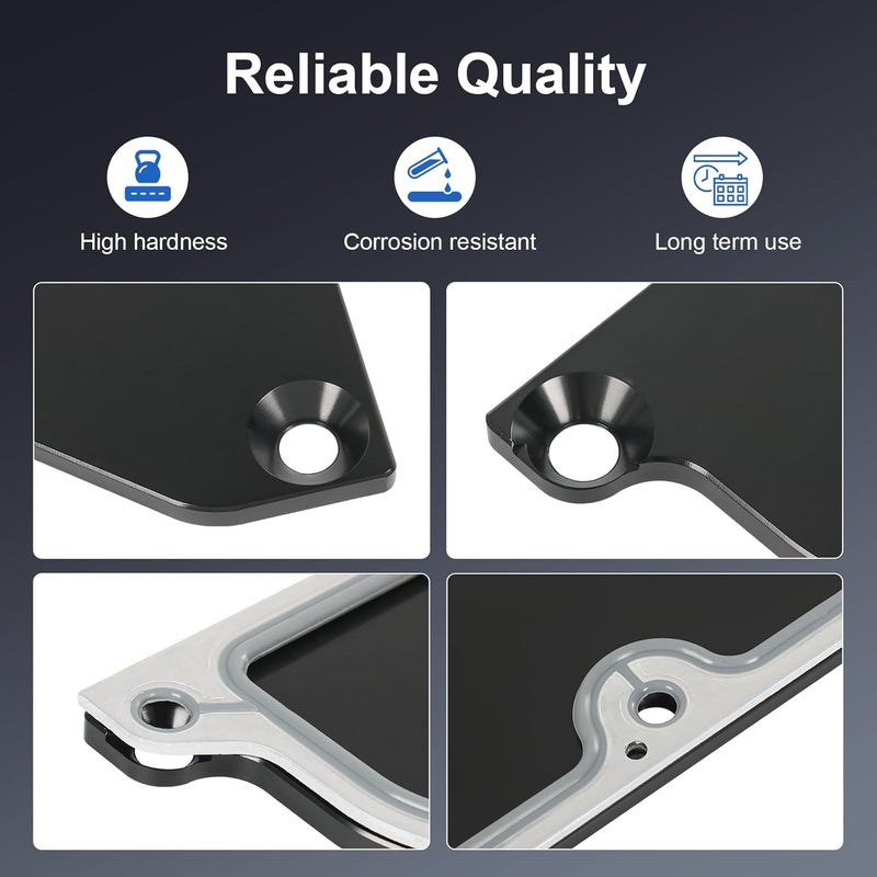 RALZAOTO LS Gen 3 Valley Pan Cover Plate Low Profile with Gasket and Seals Compatible with LSX LS1 LM7 LR4 LQ4 LS6 L59 LQ9 LM4 L33 (Black) - Image 4